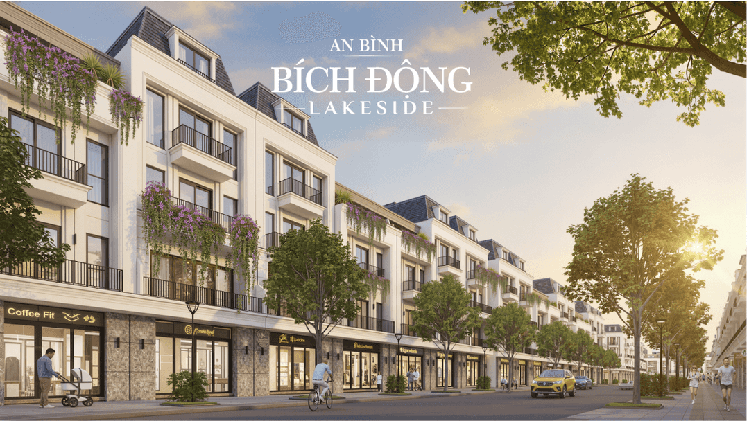Liền Kề Bích Động Lakeside 102m² - Kinh doanh/An cư - Giá 65tr/m²