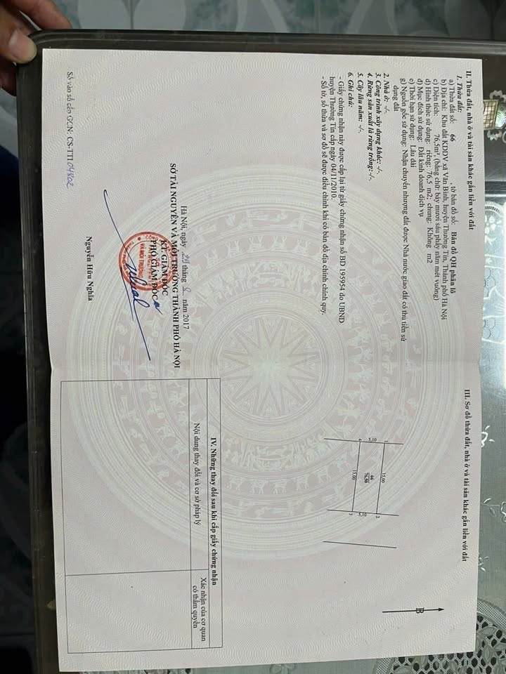 Bán Đất Thường Tín 76.5m² - Sổ Đỏ Sẵn Sàng - Giá Đầu Tư 128 Triệu