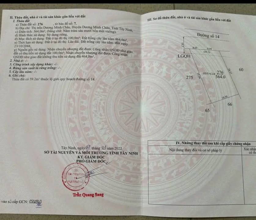 Bán Nhà 100m² Mặt Tiền Đường Nguyên Chi, Tây Ninh - Giá 3.8 Tỷ