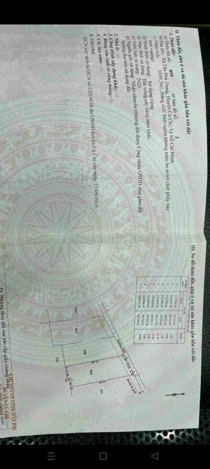 Đất nền Củ Chi 1.060m² giá 3 tỷ - Tiềm năng tăng giá