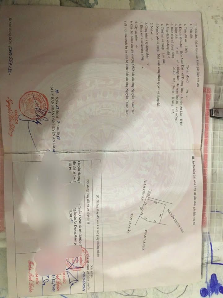 Bán đất An Lão 203m² - Tiềm năng tăng giá, chia được 3 lô