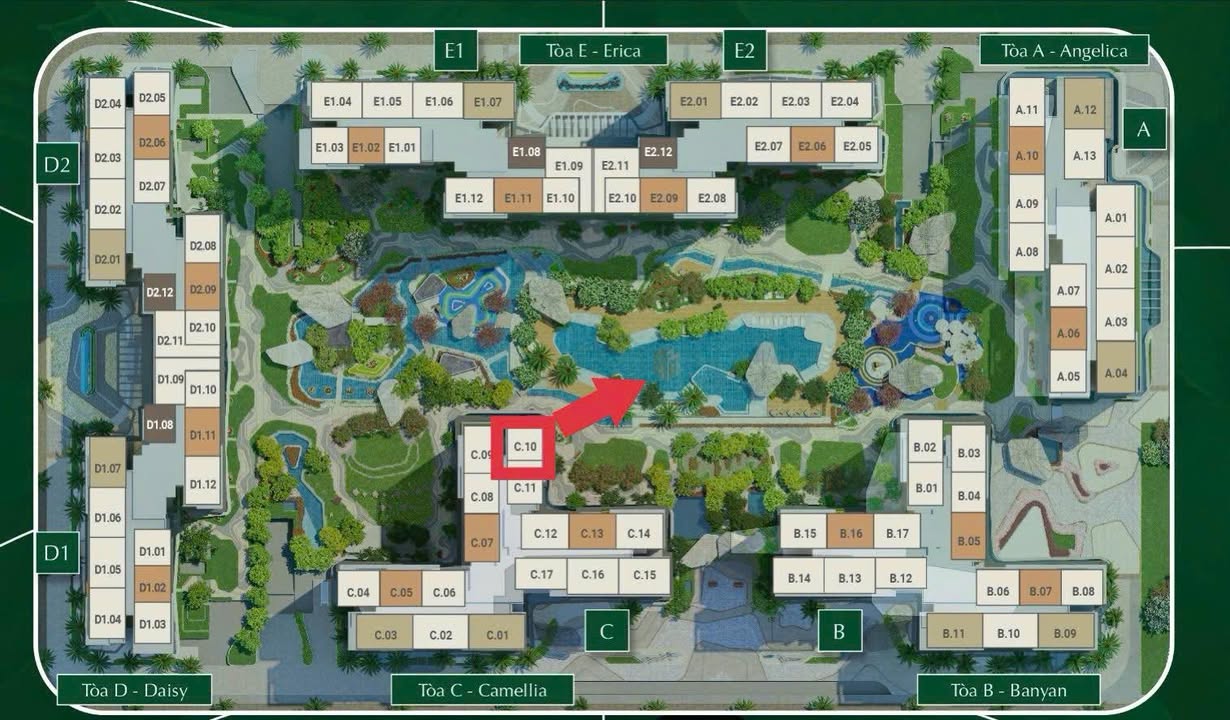 Căn hộ Vinhomes Grand Park 74m² - Căn góc view hồ bơi tuyệt đẹp!