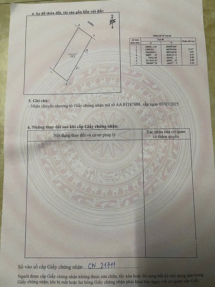 Đất nền Thành phố Vinh 72.2m² - Đường to ô tô, tiềm năng sinh lời!