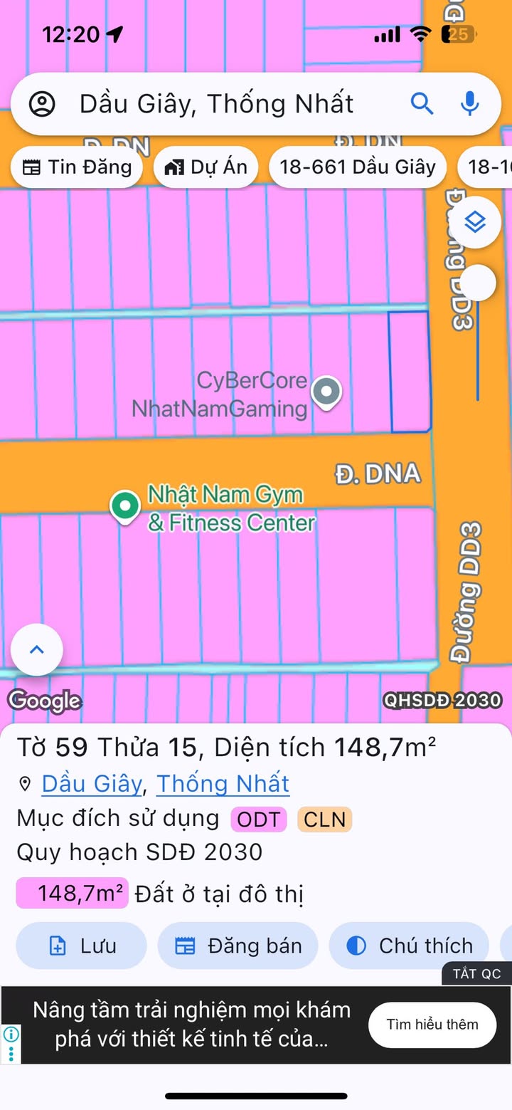 Đất nền Dầu Giây 148m² 3 tỷ - Sổ đỏ chính chủ!