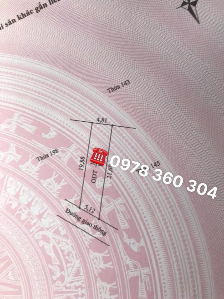 Đất nền Tứ Kỳ, Hải Dương 100m² - Sổ đỏ ODT, ô tô tránh, giá chỉ 1 tỷ x