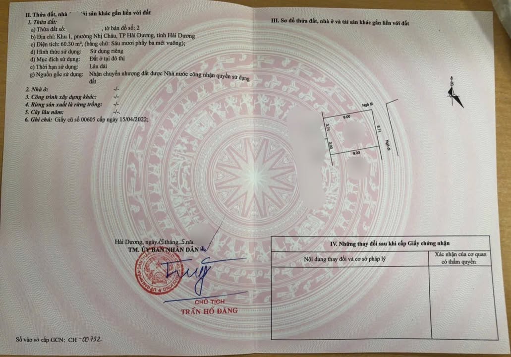 Bán Đất Chính Chủ Nhị Châu, TP. Hải Dương - 56m² - Giá 1.3 Tỷ