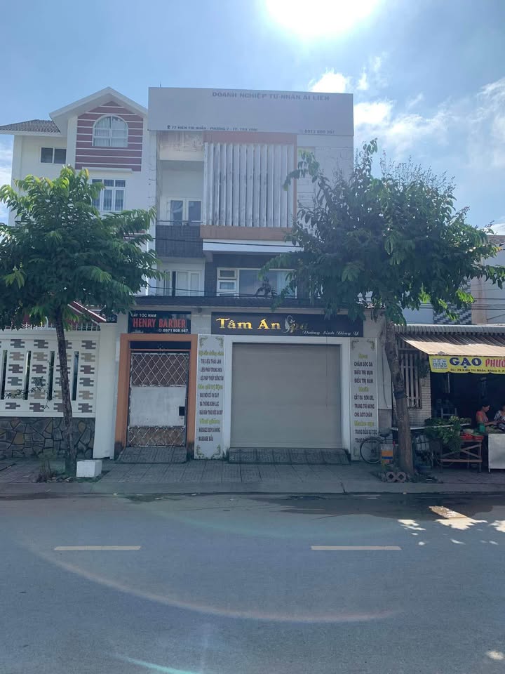 Bán nhà mặt tiền Kiên Thị Nhẫn Trà Vinh 255m² - Dòng tiền 20tr/tháng