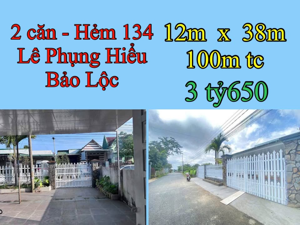 Nhà 456m² Hẻm Lê Phụng Hiểu Bảo Lộc - Sân Rộng Đậu 4 Ô Tô, Sẵn Sàng Ở Ngay!