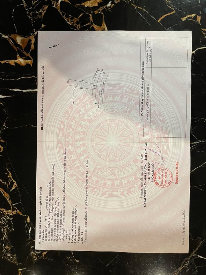 Đất nền mặt tiền đường nhựa 124m² Mỹ Lệ, Cần Đước - Giá chỉ 1.35 tỷ