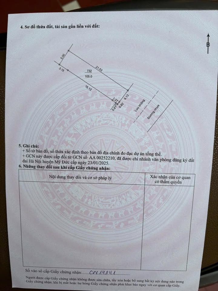 Đất Kinh Doanh Mặt Tiền 419 Mỹ Đức – 105m² Sẵn Sổ Đỏ, Giá 5 Tỷ