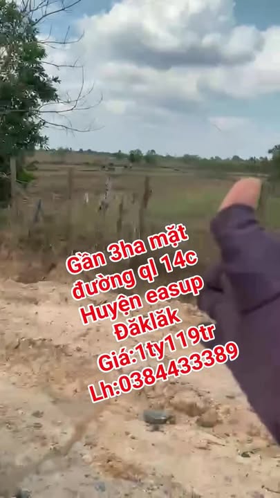 Đất Vườn Ea Súp Đắk Lắk 3ha giá 1.119 tỷ - Đầu tư dài hạn!