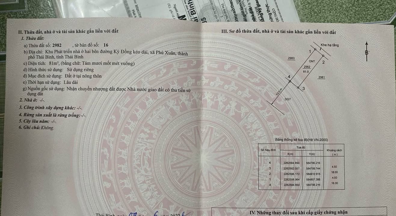 Bán Gấp Đất KĐT Kỳ Đồng 81m² Hướng Tây Nam - Giá Hơn 2.x Tỷ