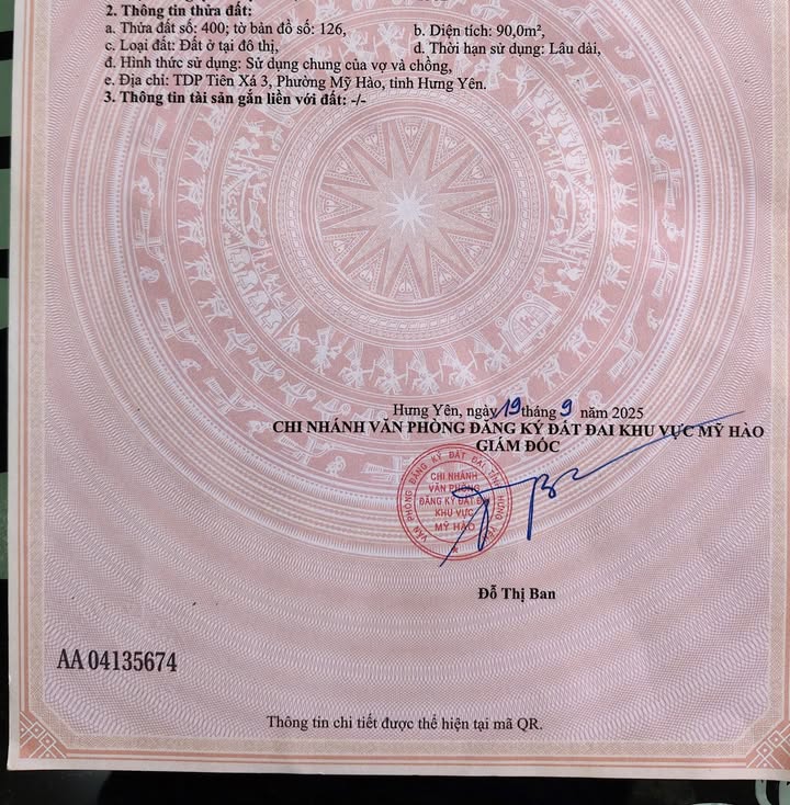 Bán Đất Nền Mỹ Đức 90m² Nở Hậu - Đường Ô Tô Tận Cửa