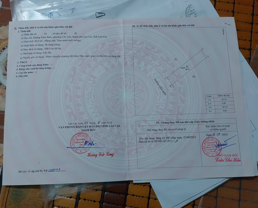 Nhà Chính Chủ 80m² Đường Điện Biên, TP Lào Cai - Giá 3 Tỷ