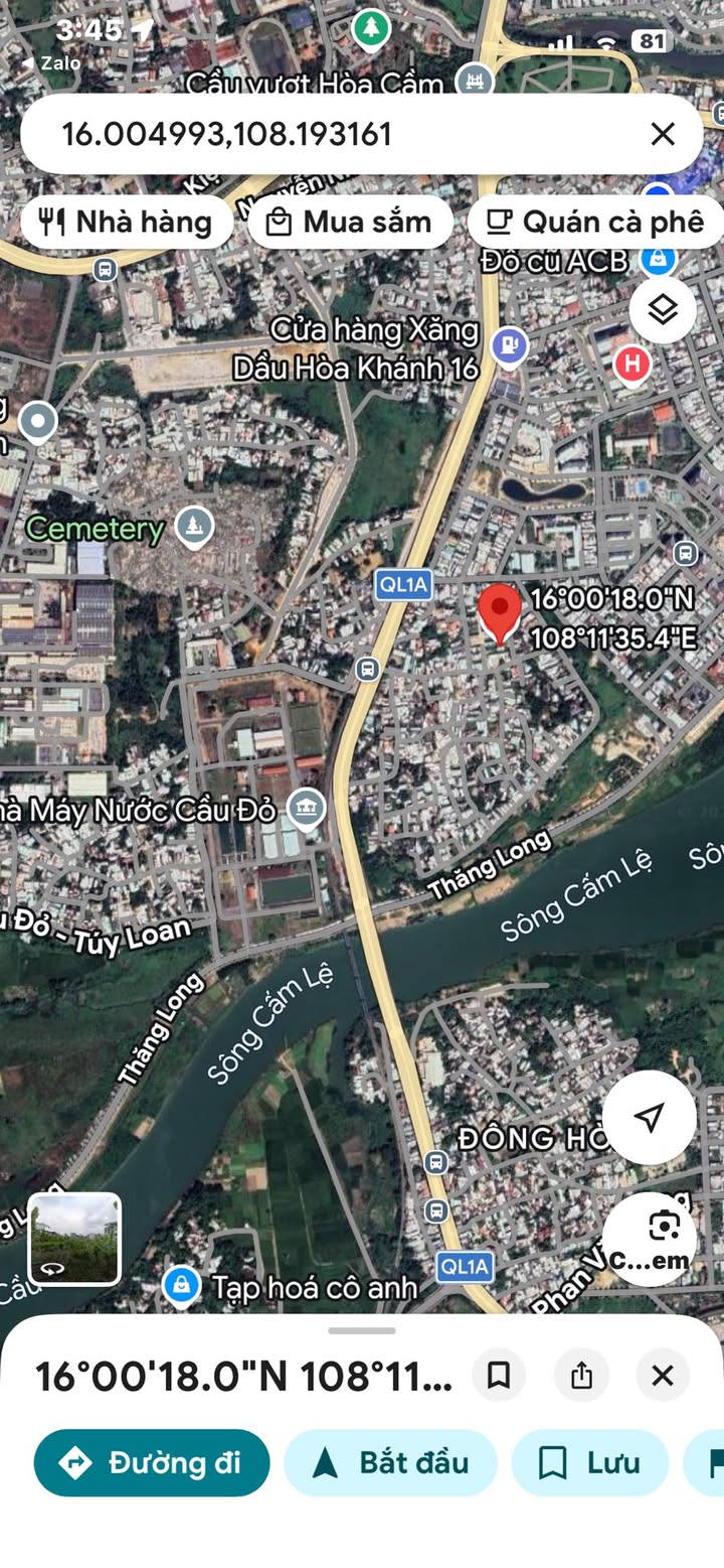 Đất nền Hòa Thọ Đông 120m² - Tiềm năng tăng giá vượt trội!