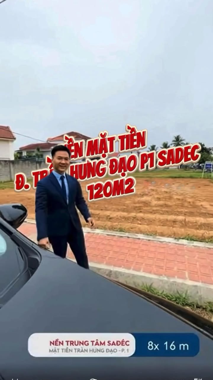 Đất nền Sa Đéc 128m² hơn 2 tỷ - Xây dựng tự do, mặt tiền Trần Hưng Đạo!