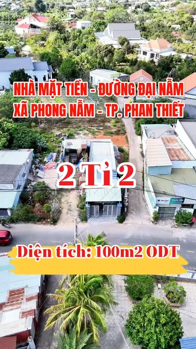 Bán nhà cấp 4 lô góc Đại Nẫm Phan Thiết 100m² giá 2.2 tỷ - Vị trí đẹp