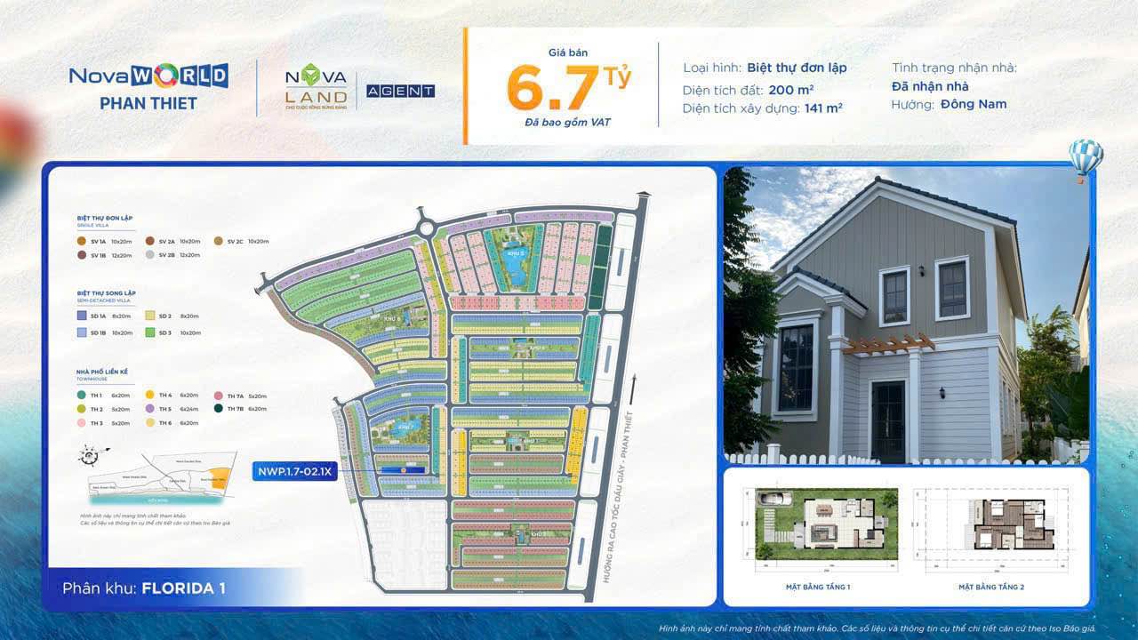 Biệt thự đơn lập NovaWorld Phan Thiết 200m² - Sẵn sàng ở ngay!