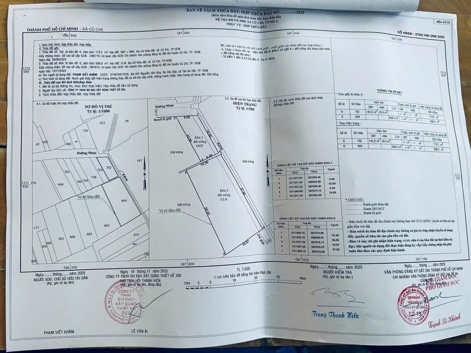 Đất Vườn 1000m² Sổ Hồng Thổ Cư 150m² - Tân Phú Trung, Củ Chi