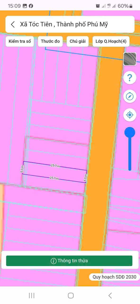 Đất nền Châu Pha Phú Mỹ 125m² - Sổ đỏ chính chủ