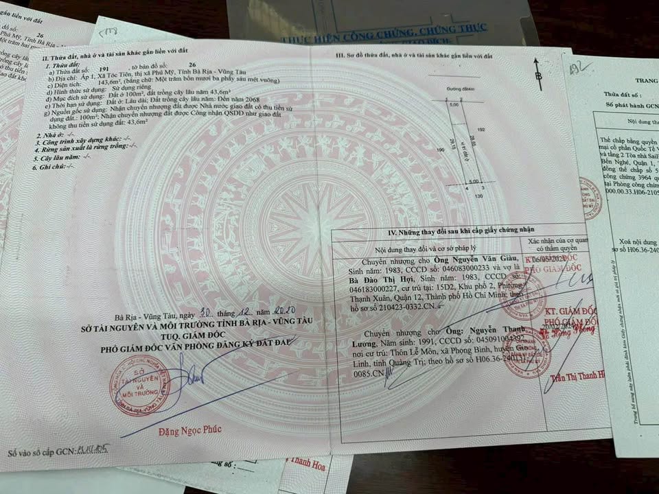 Bán Đất Tóc Tiên Bà Rịa 145m² - Chính chủ, Giá 890 Triệu