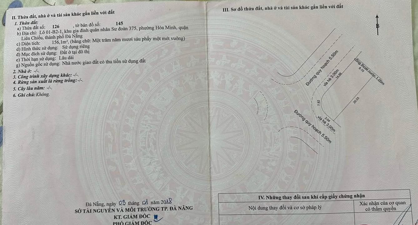 Bán Đất Góc Phước Lý, Đà Nẵng - 156m² Giá Chỉ 5.77 Tỷ