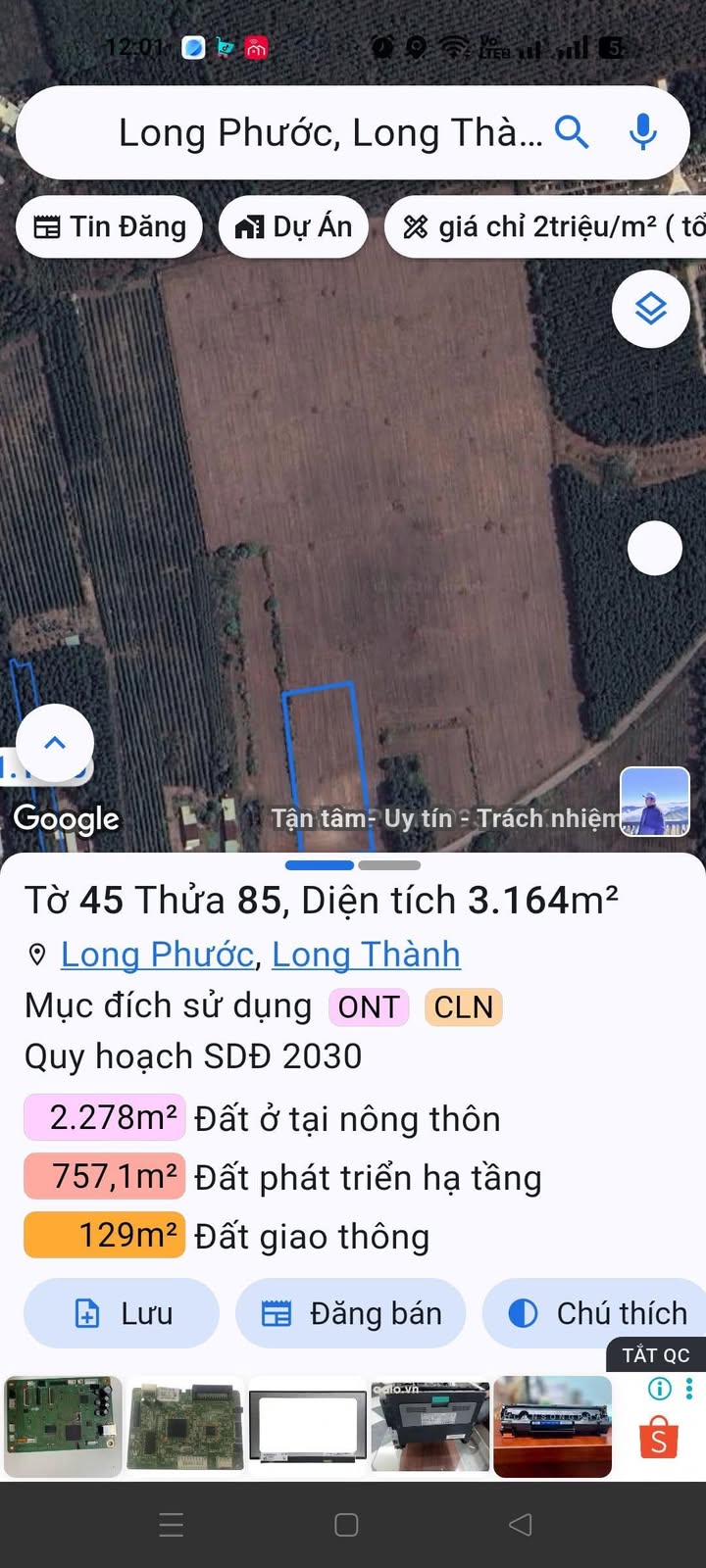 Đất nền Long Phước Long Thành 4.4ha – Tiềm năng tăng giá vượt trội!