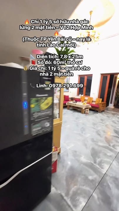 Nhà Gác Lửng 2 Mặt Tiền 150m² Giá 1.5 Tỷ Tại TP Yên Bái - Sẵn Sàng Ở Ngay