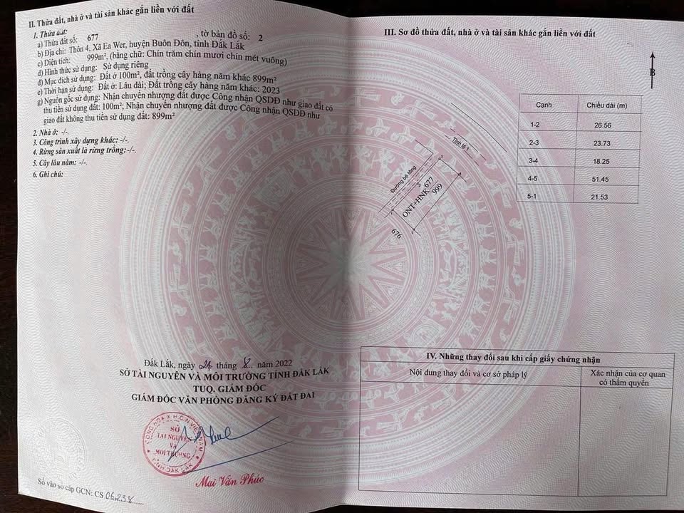 Đất nền Tỉnh lộ 1 Buôn Đôn 939m² - Tiềm năng tăng giá vượt trội!