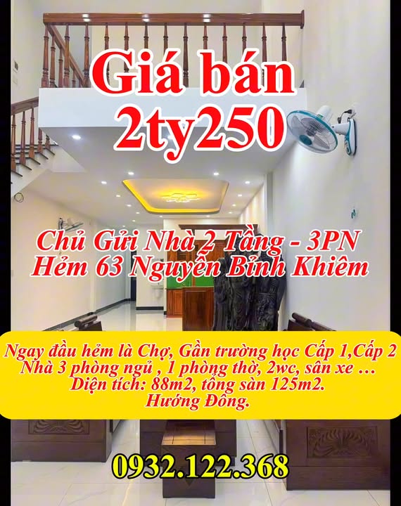Nhà 2 Tầng Trung Tâm Nghĩa Lộ 88m² - Sát Chợ, Trường Trần Phú