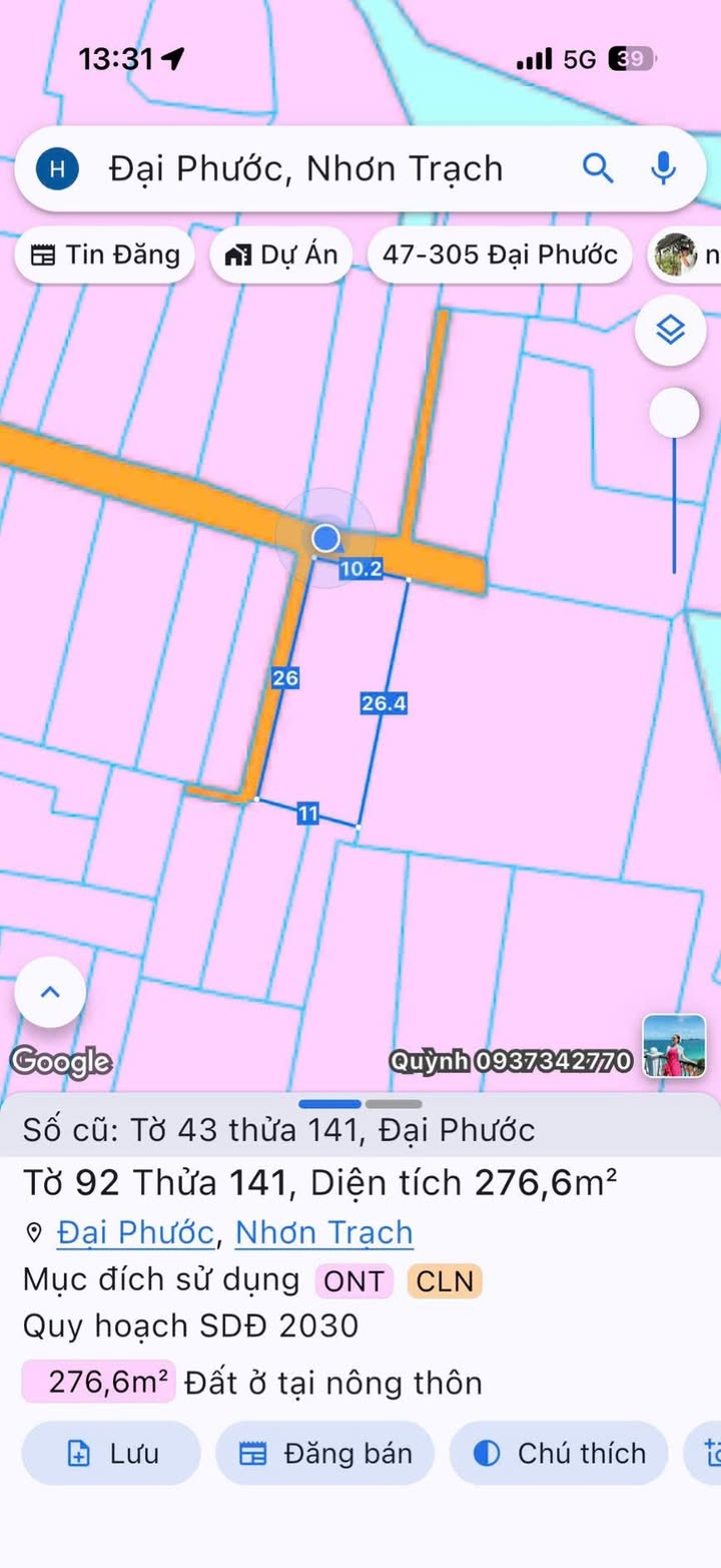 Đất nền Đại Phước 276m² - Lô góc 2 mặt tiền, pháp lý rõ ràng!