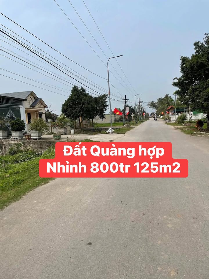 Đất nền Quảng Hợp, Thanh Hóa 125m² - Sổ đỏ sẵn sàng, kinh doanh tốt