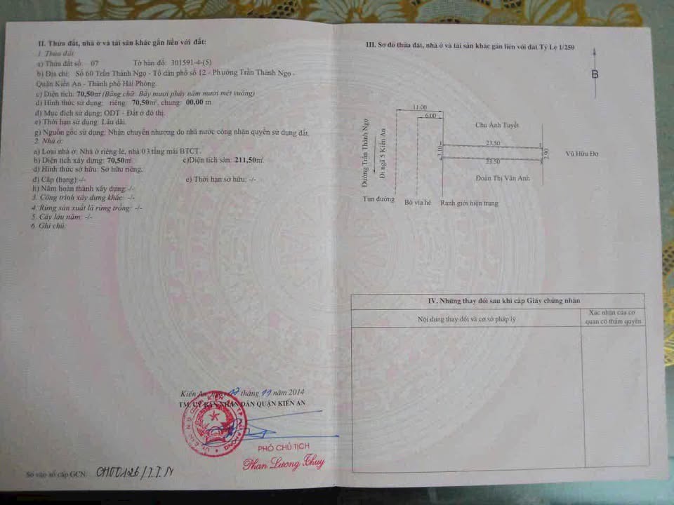 Nhà Mặt Tiền Trần Thành Ngọ, Kiến An - 71m², Kinh Doanh Đỉnh Cao