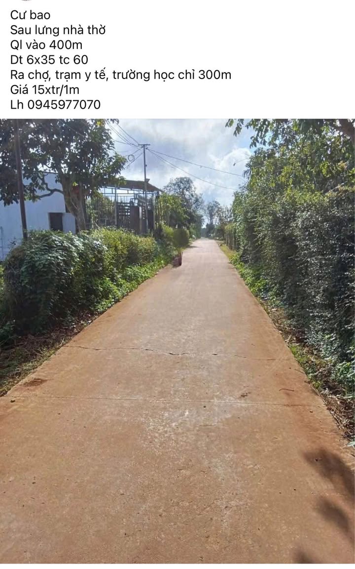 Đất nền Sơn Lộc 1, Cư Bao 210m² - Xây dựng tự do, giá 828 triệu!