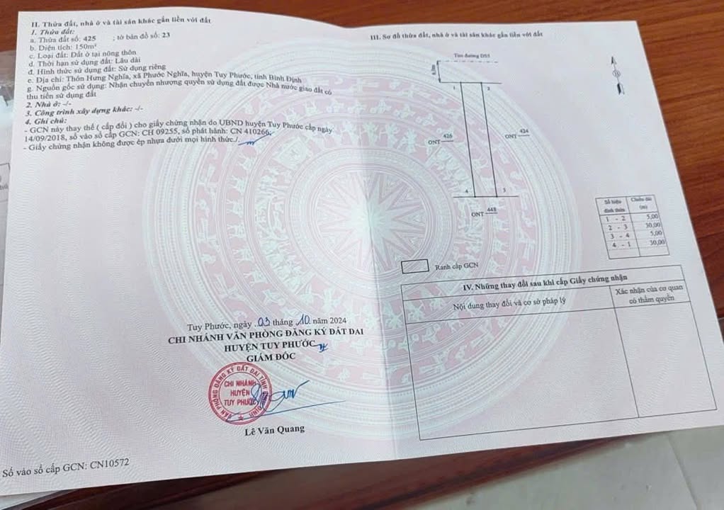 Đất Nền Tuy Phước 150m² Hướng Bắc - Sẵn Sàng Xây Dựng, Giá Tốt