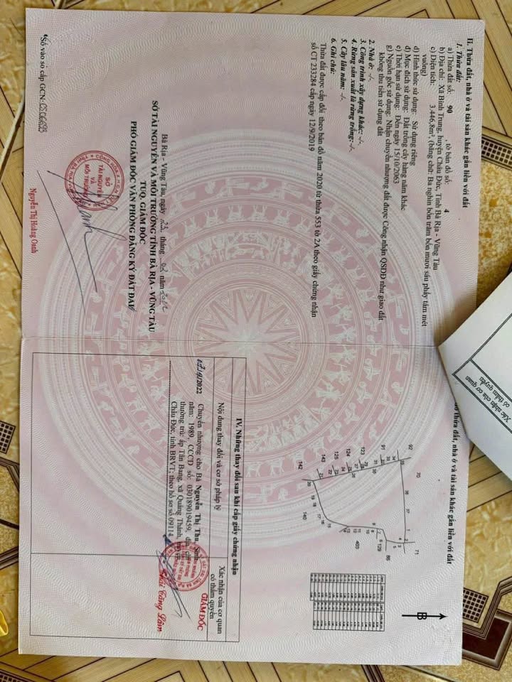 Bán đất vườn Bình Trung Châu Đức 4200m² - Nghỉ dưỡng lý tưởng