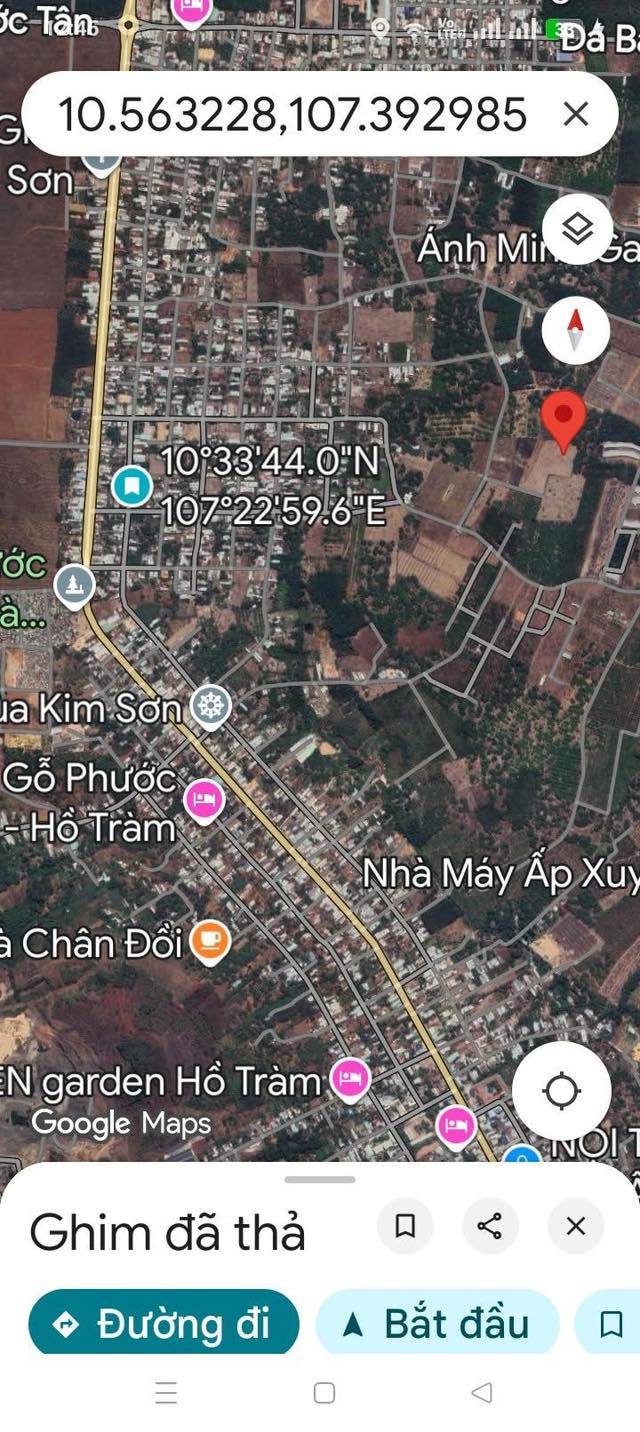 Đất nền Xã Hồ Tràm 10.000m² - Tiềm năng tăng giá vượt trội!