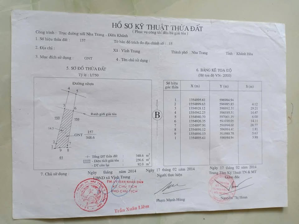 Bán Nhà Vĩnh Trung, Nha Trang 92m² - Sổ Tay, Giá 1 Tỷ