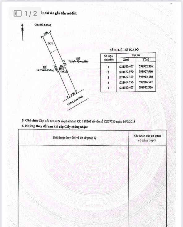 Đất nền Định Hoà Thủ Dầu Một 189m² giá 2.35 tỷ - Sổ đỏ chính chủ!