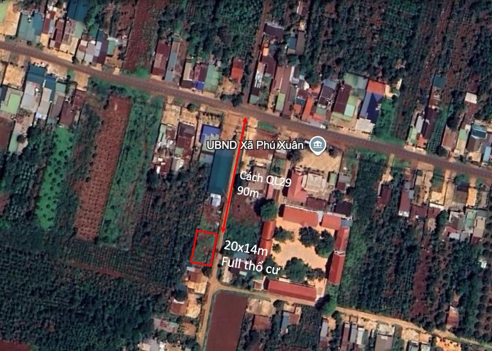 Đất nền Phú Xuân, Krông Năng 280m² - Sổ đỏ chính chủ!