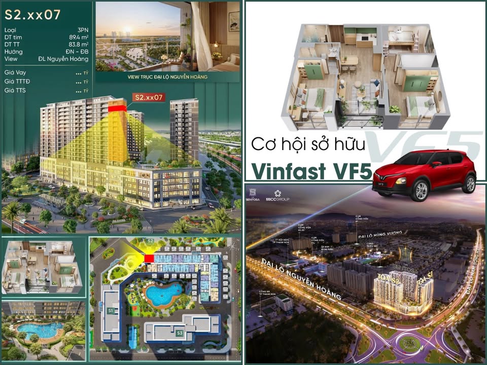 Căn hộ Vinhomes Star City Thanh Hóa 84m² 3.7 tỷ - Full nội thất cao cấp