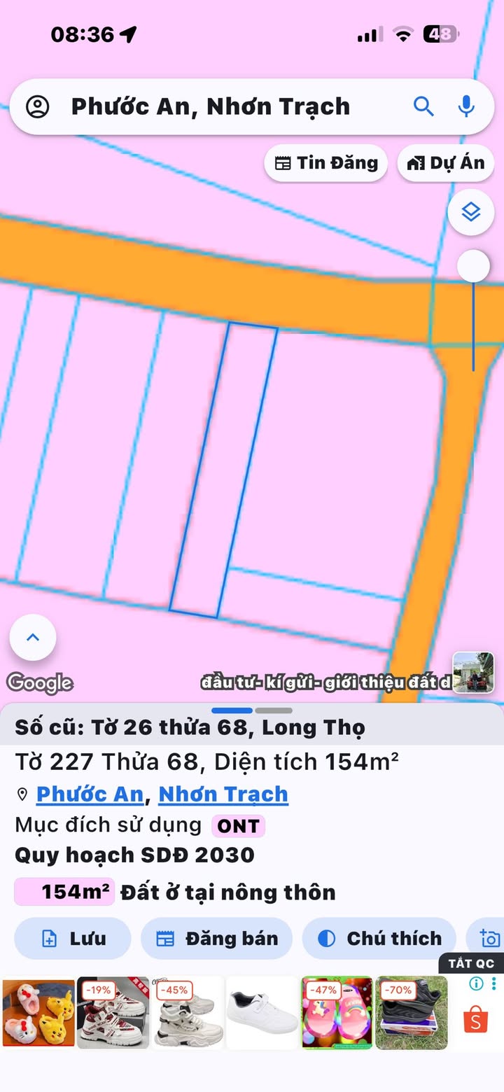 Đất Nền Ấp 3 Long Thọ Nhơn Trạch 150m² - Sổ Đỏ Chính Chủ