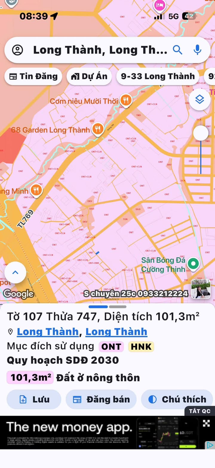 Đất nền Lộc An Long Thành 101m² - Sổ đỏ chính chủ, giá tốt!