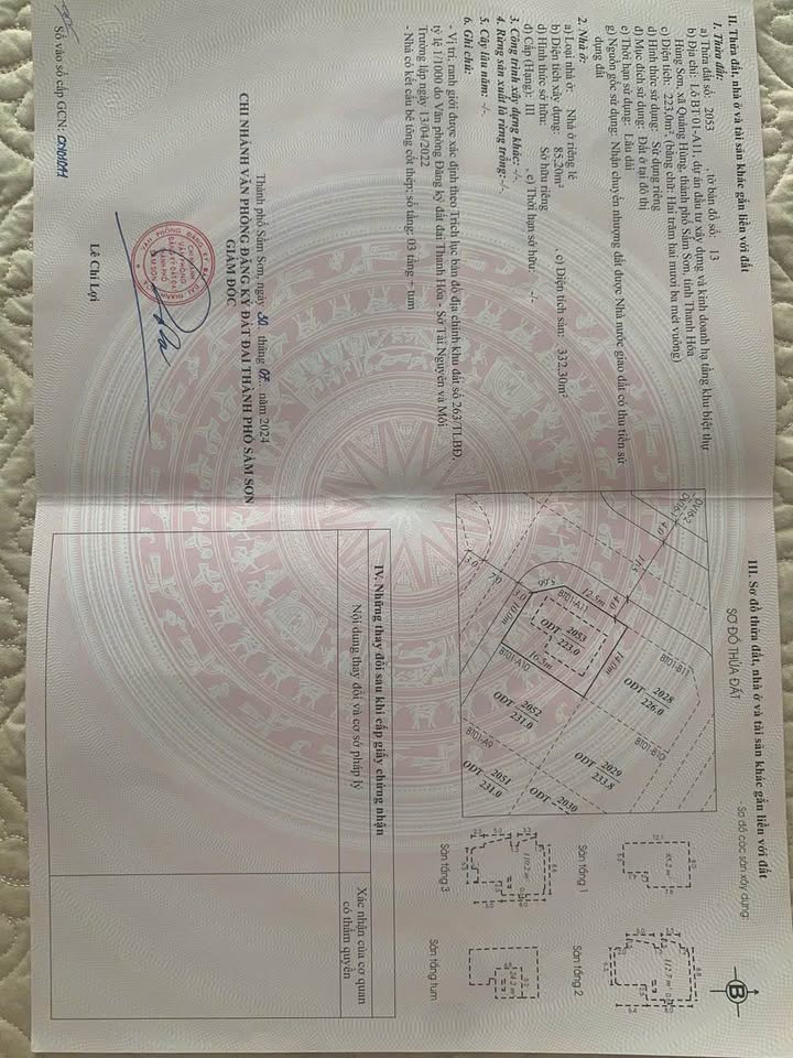 Biệt thự Vlatas Sầm Sơn 223m² - Chính chủ bán, lô góc đẹp!