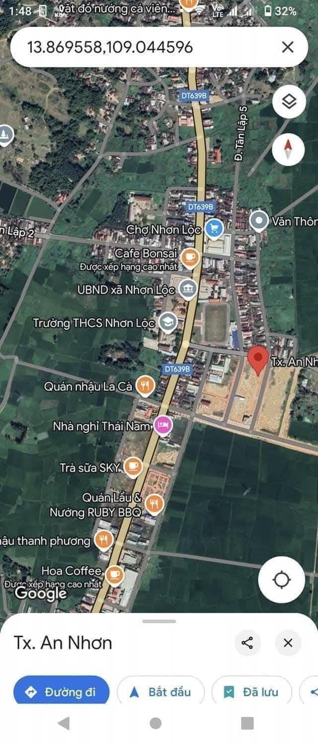 Đất nền Nhơn Lộc An Nhơn 140m² giá 900 triệu - Hạ tầng hoàn thiện!