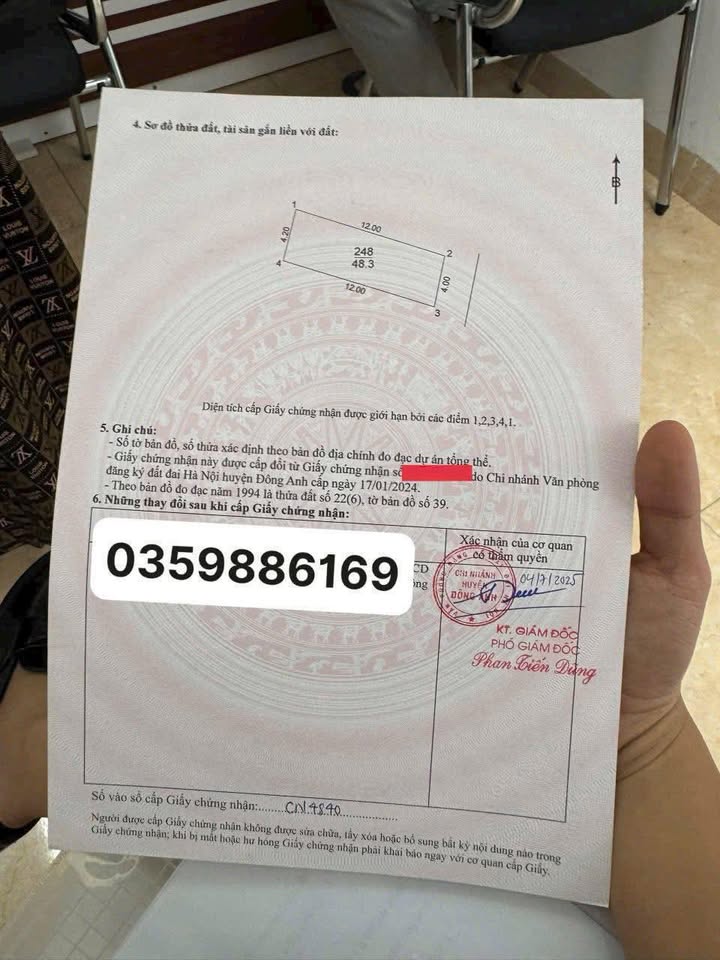 Đất nền Cổ Dương Đông Anh 48.3m² - Tiềm năng tăng giá cao!