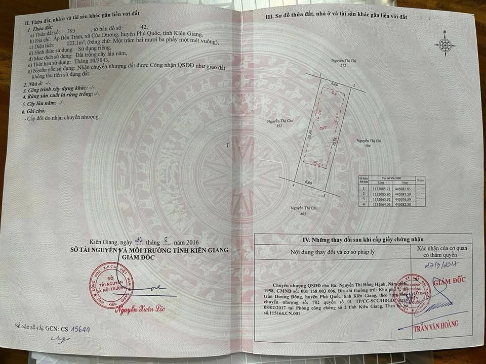 Đất nền Cửa Dương, Phú Quốc 123m² - Sổ đỏ chính chủ!