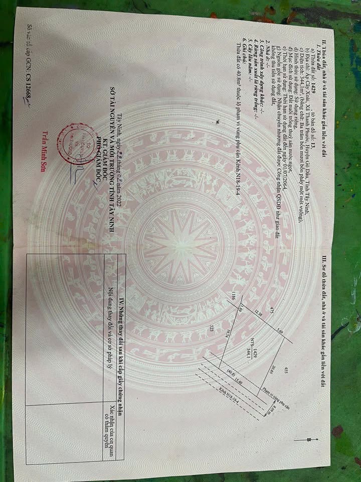 Đất nền Gò Dầu Tây Ninh 315m² - Sổ đỏ chính chủ, sang tên ngay!