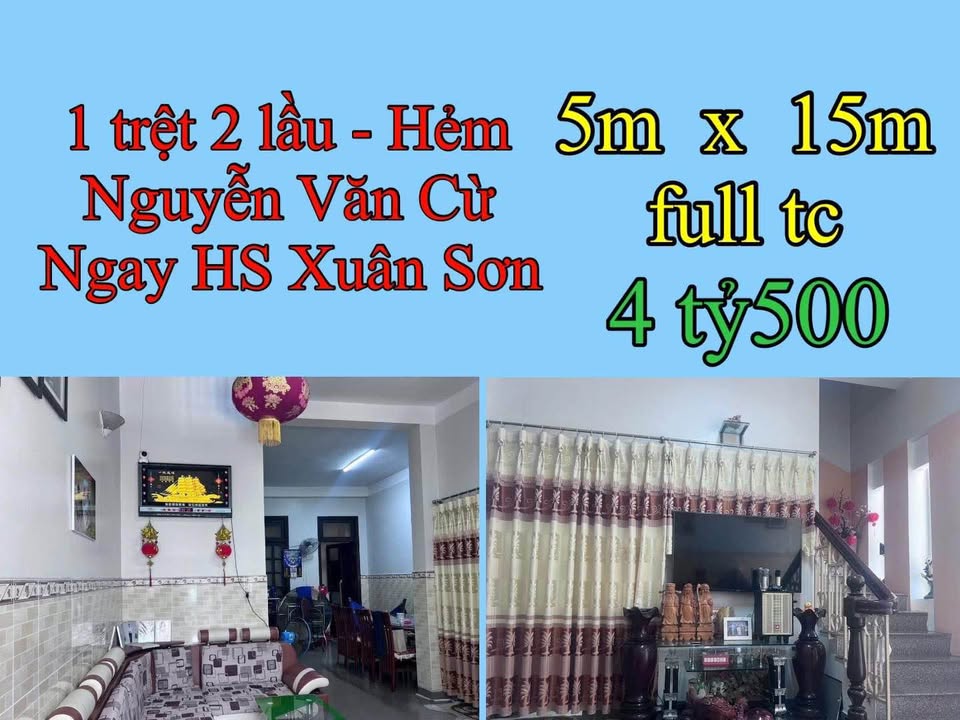 Nhà 3 Tầng 75m² Hẻm Nguyễn Văn Cừ, Bảo Lộc - Full Nội Thất, Sẵn Sàng Đón Gia Chủ Mới