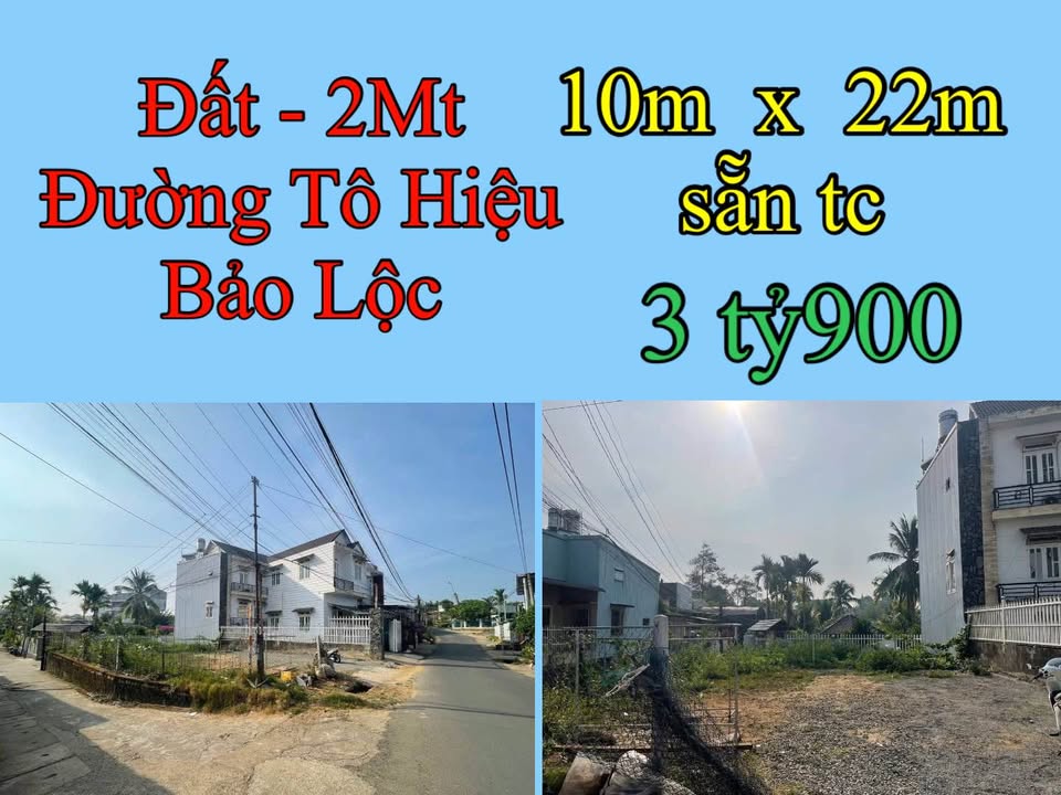 Đất nền Lộc Sơn Bảo Lộc 220m² giá 3.9 tỷ - Vị trí đắc địa 2 mặt tiền!
